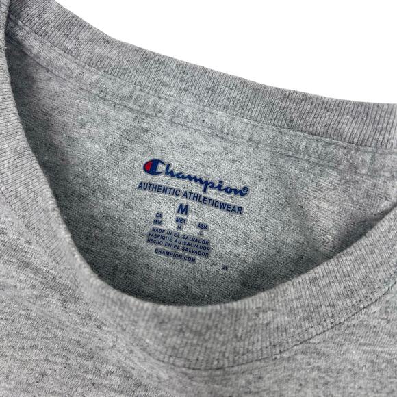 Champion Mens Gray UGA Georgia Bulldogs Stars and Stripes Logo T-Shirt Sz M - Picture 6 of 9